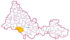 Илекский район на карте