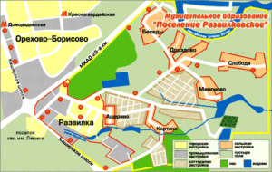 Сельское поселение Развилковское на карте