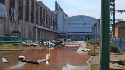 Повреждения, полученные Славянской ТЭС 5 мая 2024&nbsp;года