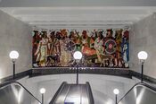 Metro SPB Line5 Sportivnaya Vestibule 2 Mosaic.JPG