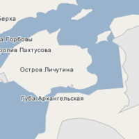 Расположение острова Личугина