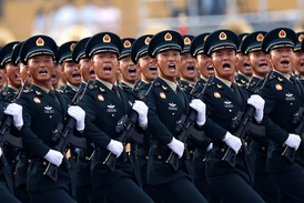 Военнослужащие КНР на параде Победы в Пекине (2025)