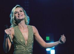 Полина Гагарина на гала-концерте «Мы верим твердо в героев спорта» во Дворце гимнастики Ирины Винер, 15 октября 2024 года