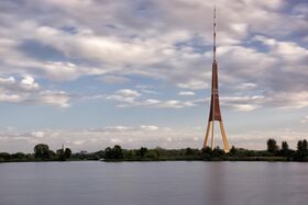 Рижская телебашня — главная достопримечательность микрорайона