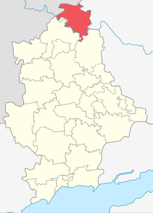 Краснолиманский район на карте