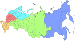 Map of Military districts of Russia 2024.svg
