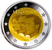 €2 Commemorative coin Luxembourg 2011.jpg