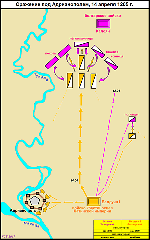 Битва под Адрианополем 1205 г.