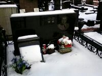 Могила Рязанова на Троекуровском кладбище Москвы