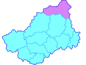 Весьегонский уезд на карте