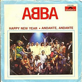 Обложка сингла ABBA «Happy New Year» (1980)
