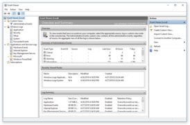 Скриншот программы Просмотр событий