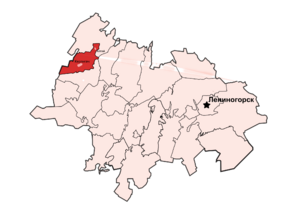 Керлигачское сельское поселение на карте