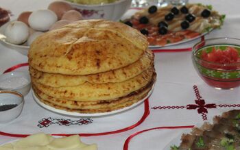 Мордовские пшённые блины Пачат