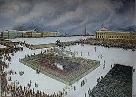 Каре восставших на Сенатской площади