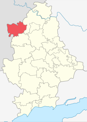 Александровский район на карте